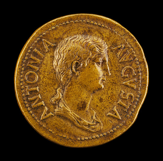 Antonia, 36 B.C.-A.D. c. 38, Daughter of Mark Antony and Octavia [obverse] by Giovanni da Cavino (Paduan, 1500 - 1570), 16X12"(A3)Poster Print