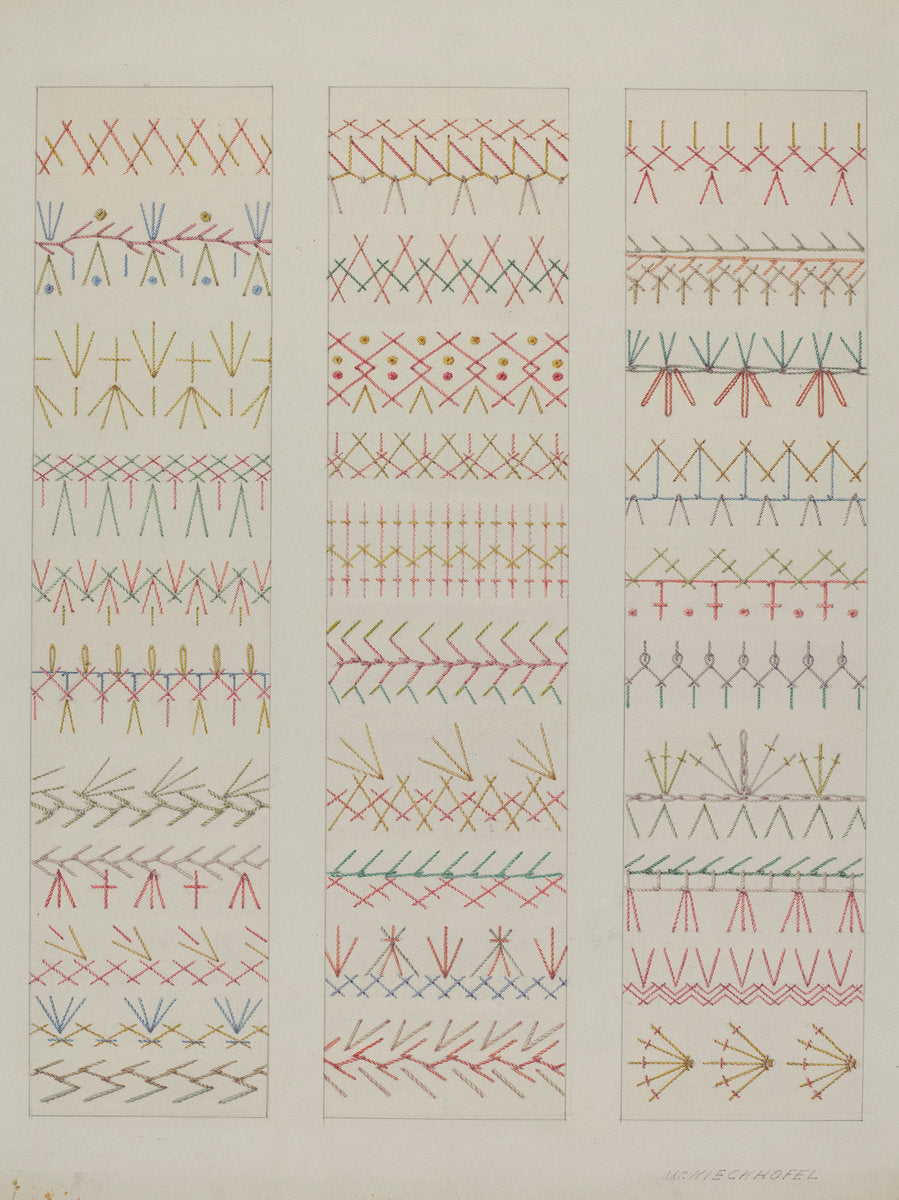 Crazy Quilt by William Kieckhofel (American, active c. 1935), 16X12"(A3)Poster Print