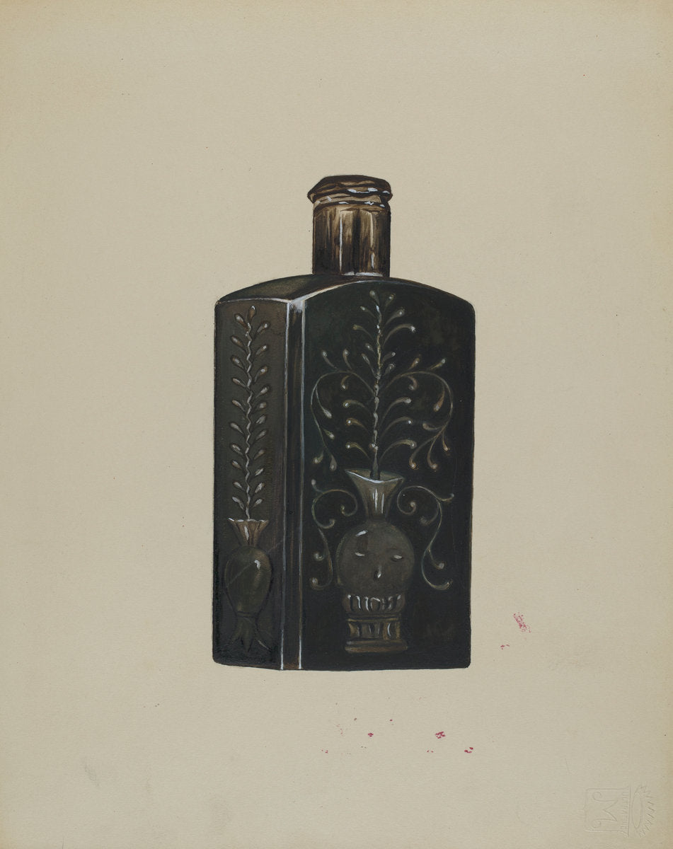 Bottle by Anna Aloisi (American, born c. 1890, died early 1950s), 16X12"(A3)Poster Print