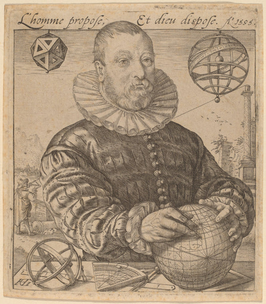 Nicolaus Petri van Deventer by Hendrik Goltzius (Dutch, 1558 - 1617), 16X12"(A3)Poster Print
