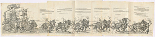 The Triumphal Chariot of Maximilian I (The Great Triumphal Car) by Albrecht Dürer (German, 1471 - 1528), 16X12"(A3)Poster Print