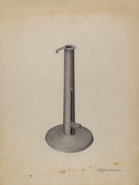 Candlestick by Holger Hansen (American, active c. 1935), 16X12"(A3)Poster Print
