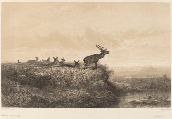 Le Matin by Karl Bodmer (Swiss, 1809 - 1893), 16X12"(A3)Poster Print