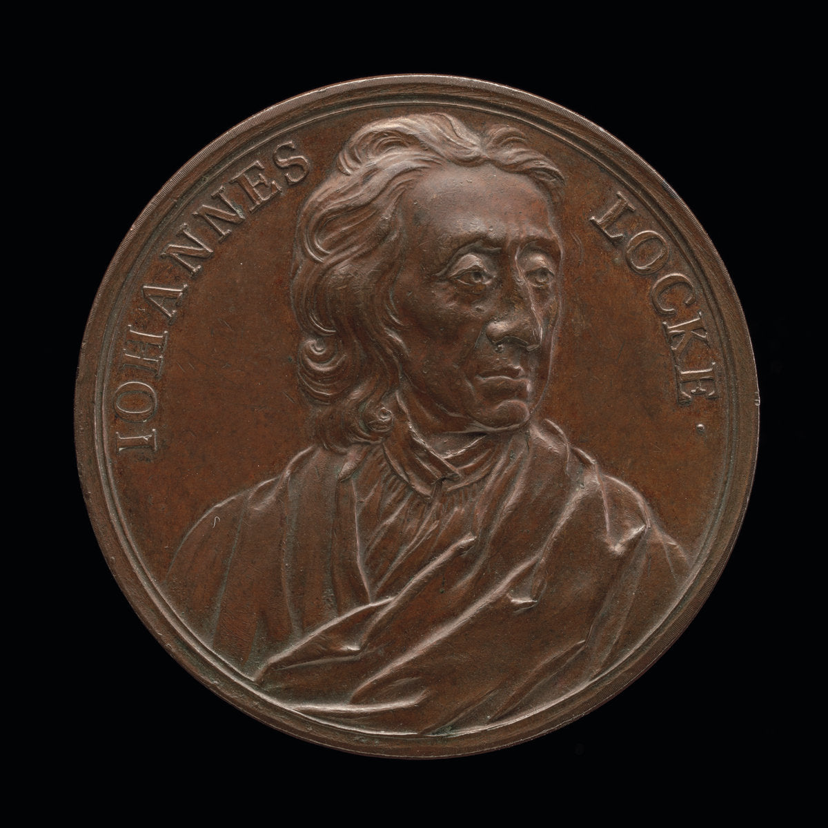 John Locke, 1632-1704, Philospher [obverse] by Jean Dassier (Swiss, 1676 - 1763), 16X12"(A3)Poster Print