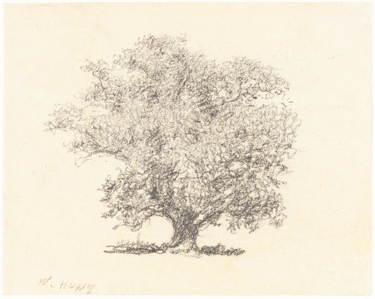 A Tree in Full-Leaf by William Henry Hunt (British, 1790 - 1864), 16X12"(A3)Poster Print