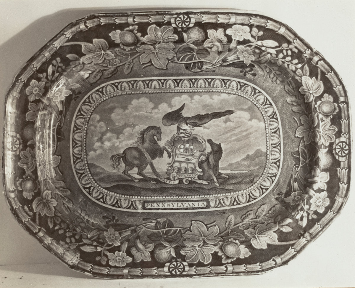 Platter - "Pennsylvania Arms" by Helmut Hiatt (American, active c. 1935), 16X12"(A3)Poster Print