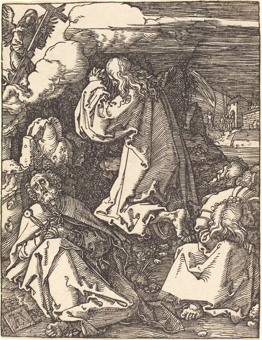 Christ on the Mount of Olives by Albrecht Dürer (German, 1471 - 1528), 16X12"(A3)Poster Print