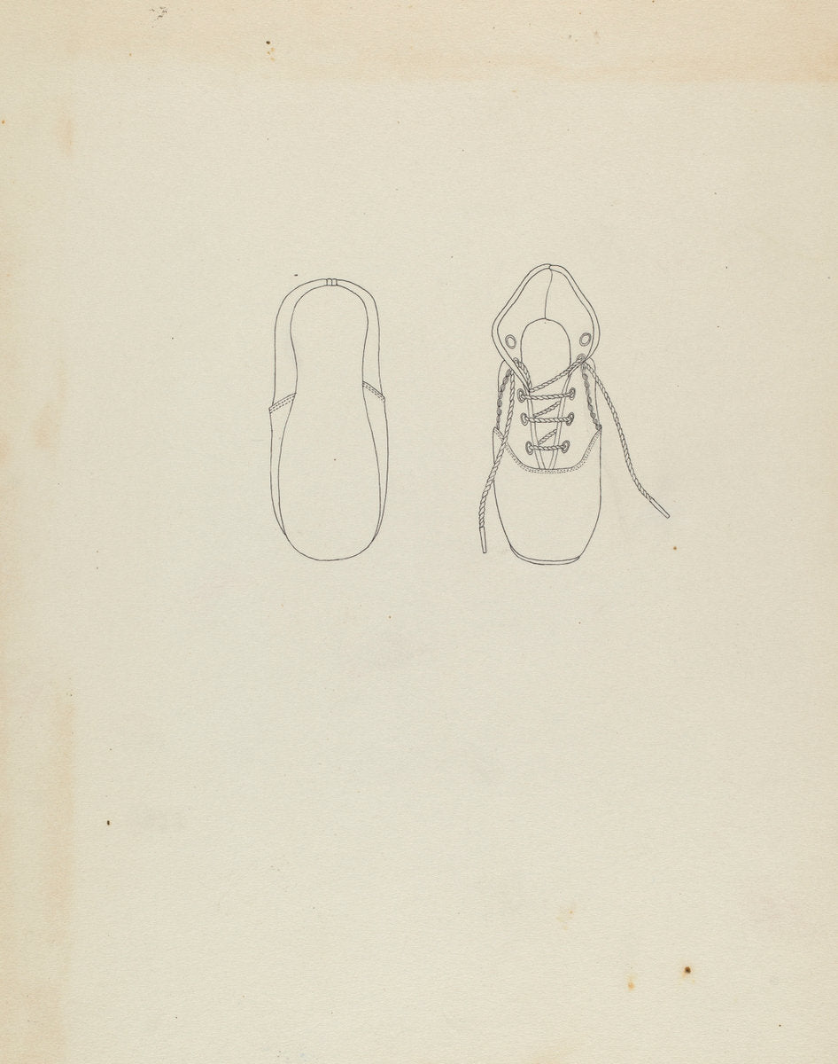 Baby Shoe by Mae A. Clarke (American, active c. 1935), 16X12"(A3)Poster Print