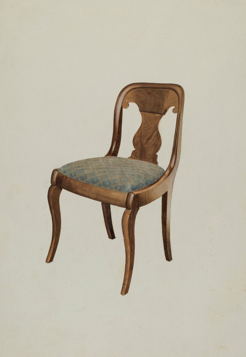 Chair by Henry Murphy (American, active c. 1935), 16X12"(A3)Poster Print