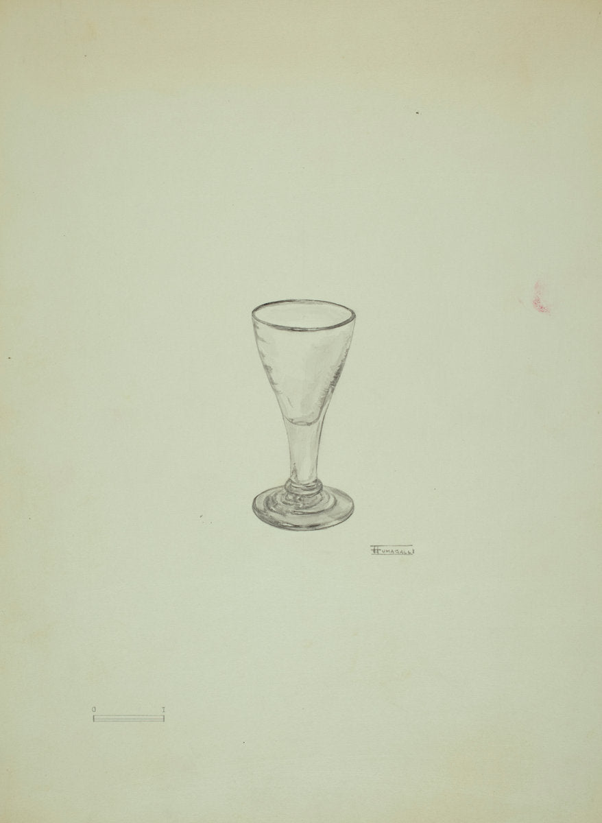 Cordial Glass by Frank Fumagalli (American, active c. 1935), 16X12"(A3)Poster Print