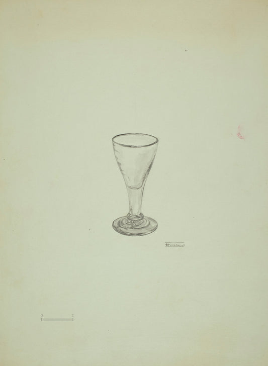 Cordial Glass by Frank Fumagalli (American, active c. 1935), 16X12"(A3)Poster Print