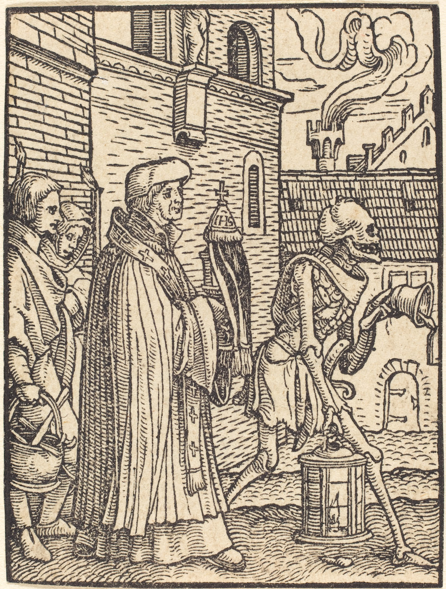 Parish Priest by Hans Holbein the Younger (German, 1497/1498 - 1543), 16X12"(A3)Poster Print