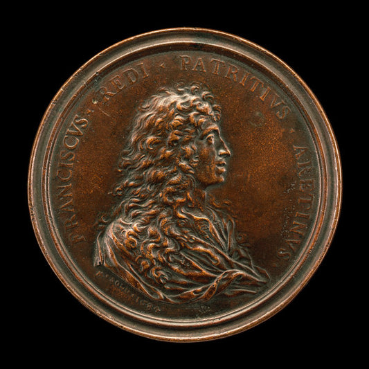Francesco Redi, 1626-1697, Physician and Scientist [obverse] by Massimiliano Soldani Benzi (Florentine, 1656 - 1740), 16X12"(A3)Poster Print
