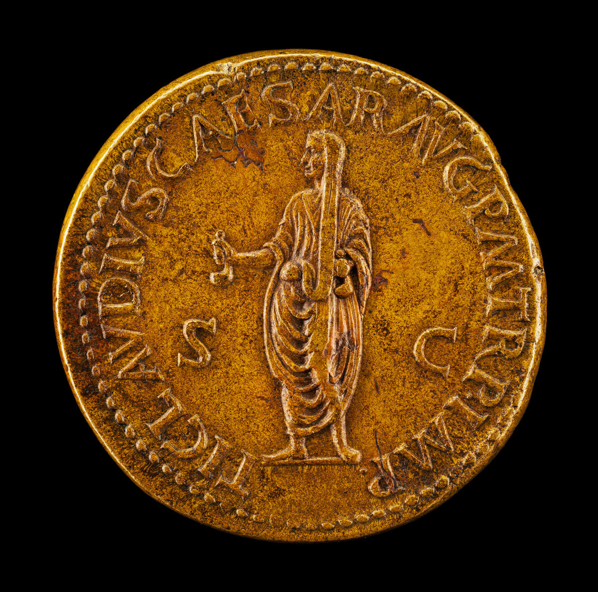 Claudius Caesar [reverse] by Giovanni da Cavino (Paduan, 1500 - 1570), 16X12"(A3)Poster Print