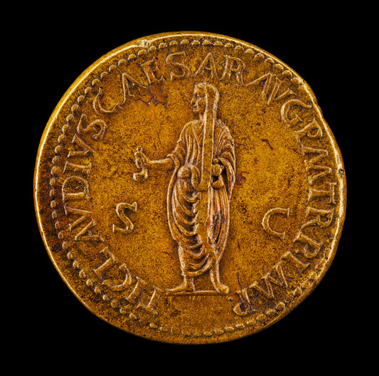 Claudius Caesar [reverse] by Giovanni da Cavino (Paduan, 1500 - 1570), 16X12"(A3)Poster Print