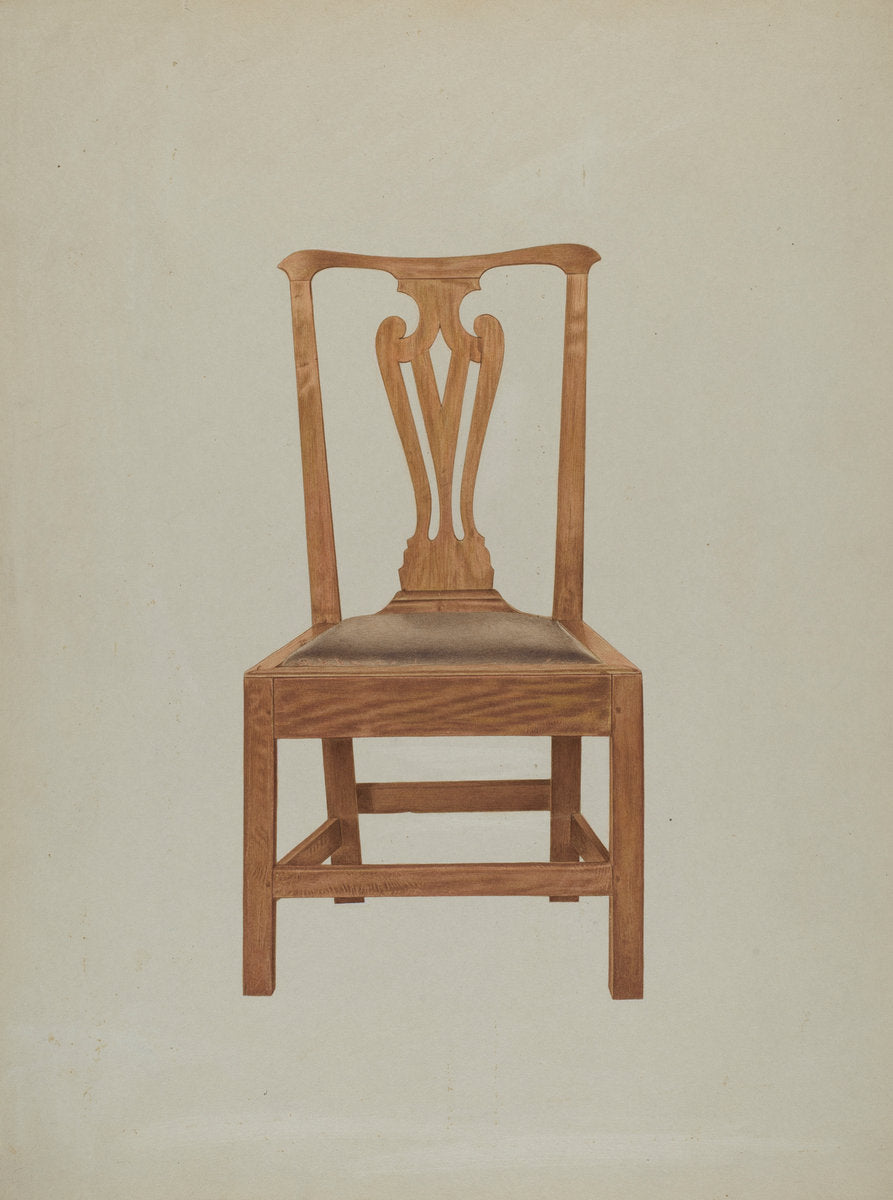 Chair by Michael Riccitelli (American, active c. 1935), 16X12"(A3)Poster Print