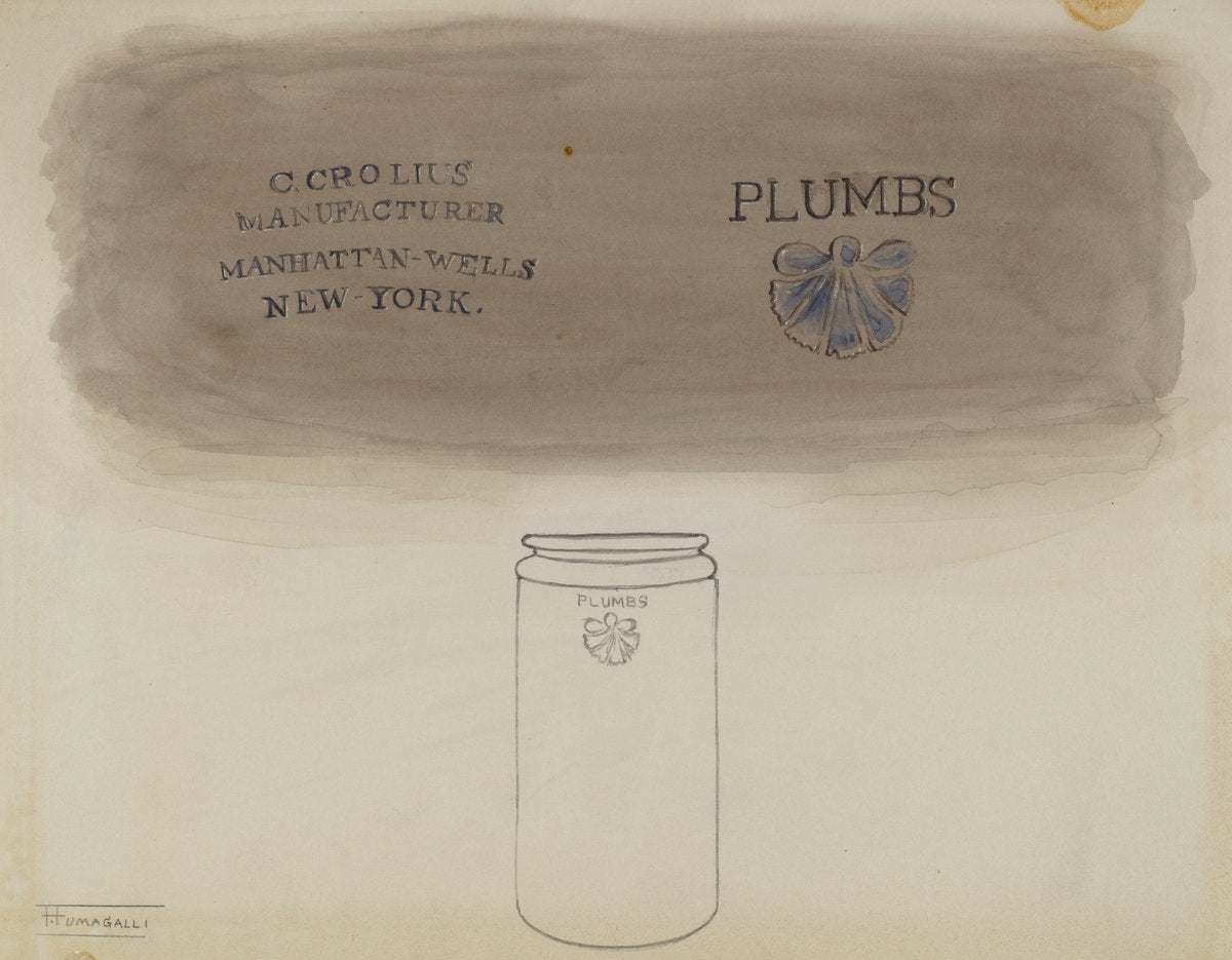 Preserve Jar by Frank Fumagalli (American, active c. 1935), 16X12"(A3)Poster Print