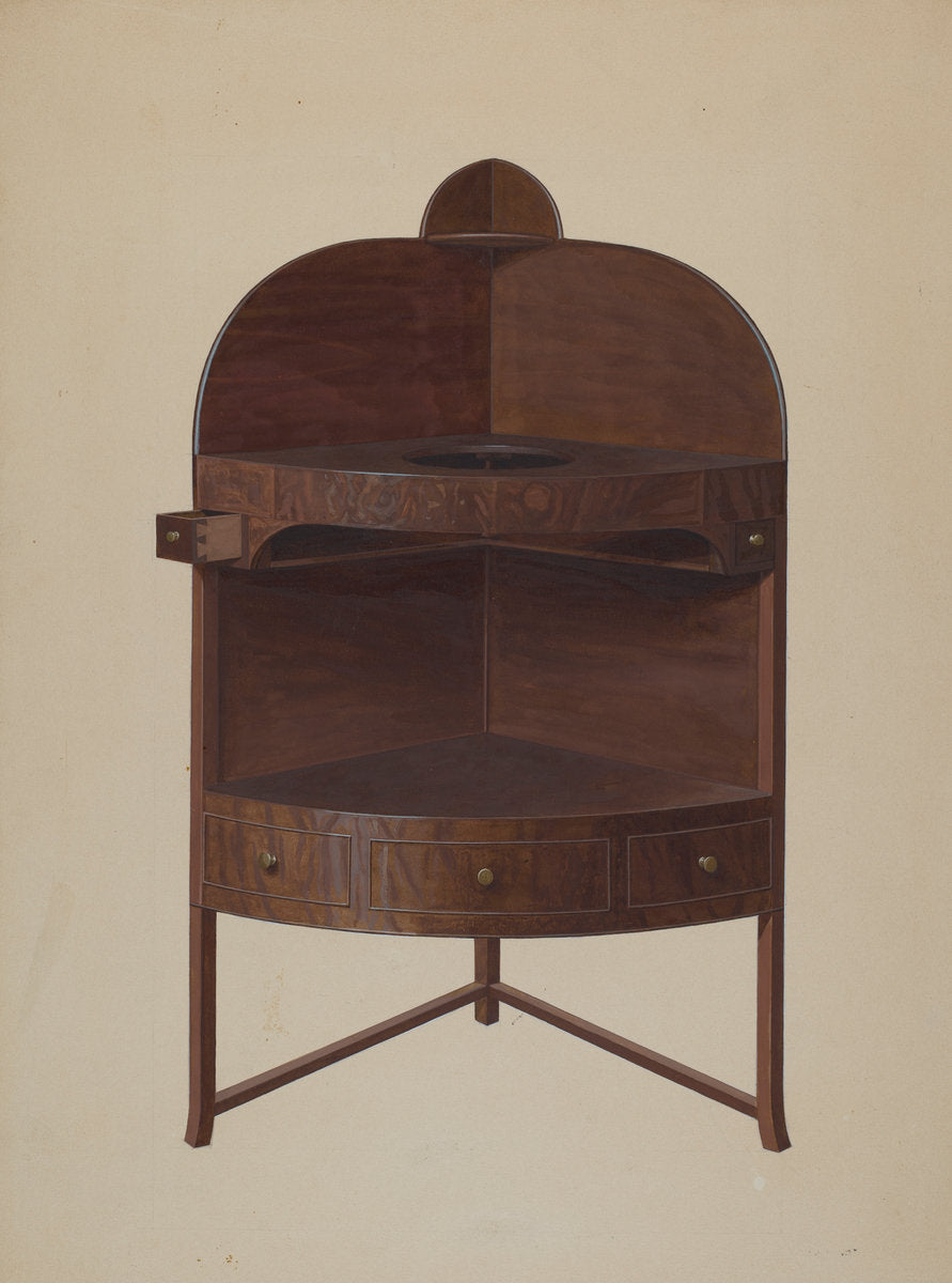 Washstand by Henry Moran (American, active c. 1935), 16X12"(A3)Poster Print