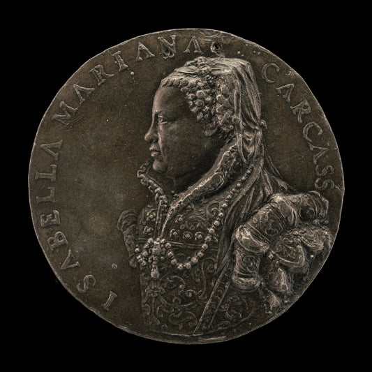 Isabella Mariani, Wife of Gianfrancesco Carcass by Giovanni Battista Cambio, called Bombarda (Emilian, active c. 1540 - 1575), 16X12"(A3)Poster Print