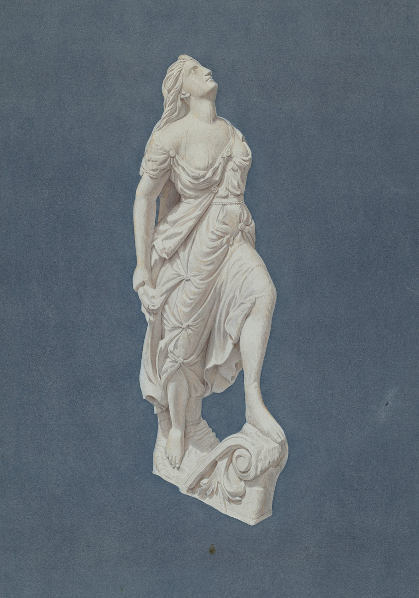 Figurehead from "Indian Princess" by Elizabeth Moutal (American, active c. 1935), 16X12"(A3)Poster Print