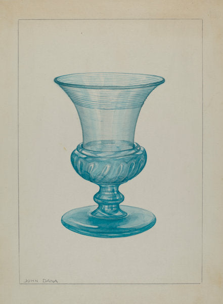 Vase by John Dana (American, active c. 1935), 16X12"(A3)Poster Print