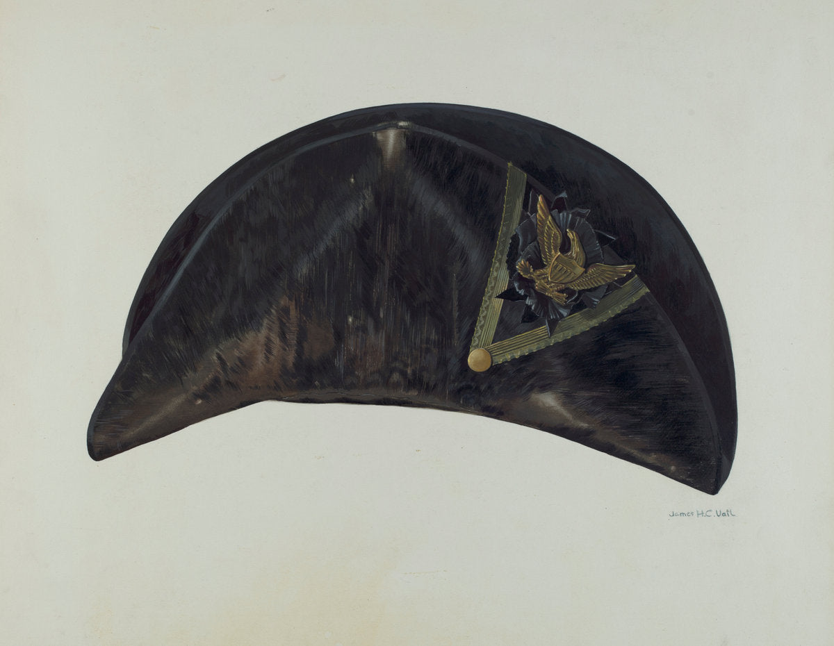 Military Chapeau by James Vail (American, active c. 1935), 16X12"(A3)Poster Print