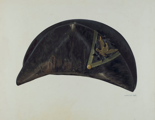 Military Chapeau by James Vail (American, active c. 1935), 16X12"(A3)Poster Print