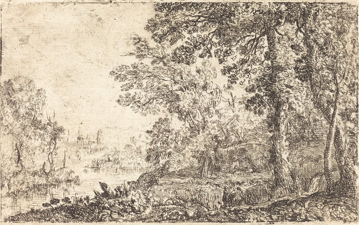 The Vision (L'apparition) by Claude Lorrain (French, 1604/1605 - 1682), 16X12"(A3)Poster Print
