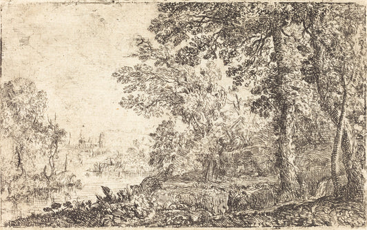 The Vision (L'apparition) by Claude Lorrain (French, 1604/1605 - 1682), 16X12"(A3)Poster Print