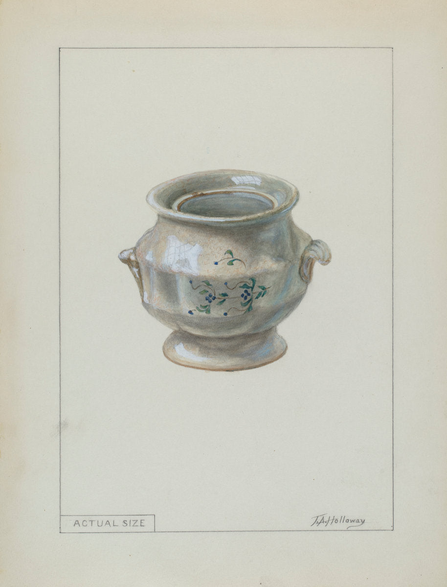 Small Sugar Bowl by Thomas Holloway (American, active c. 1935), 16X12"(A3)Poster Print
