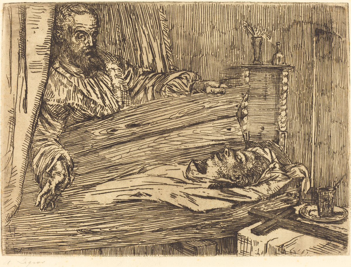Berenice, 2nd plate by Alphonse Legros (French, 1837 - 1911), 16X12"(A3)Poster Print