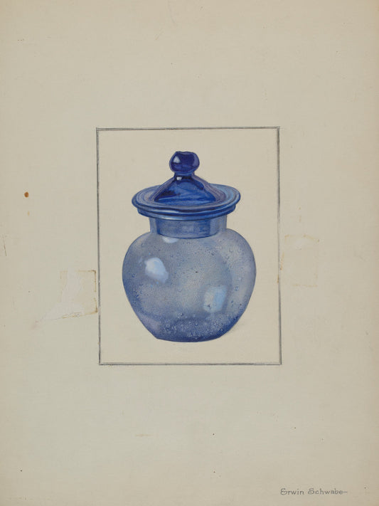 Rose Petal Jar by Erwin Schwabe (American, active c. 1935), 16X12"(A3)Poster Print