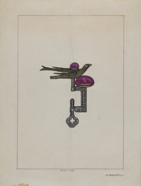 Pincushion and Thread Holder by Raymond Manupelli (American, active c. 1935), 16X12"(A3)Poster Print