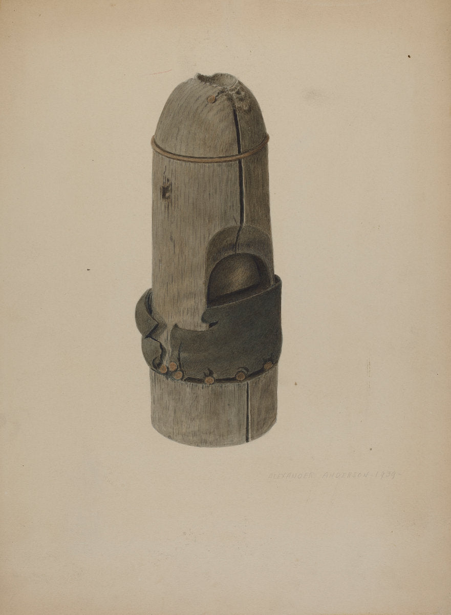 Pump Valve and Sucker by Alexander Anderson (American, active c. 1935), 16X12"(A3)Poster Print