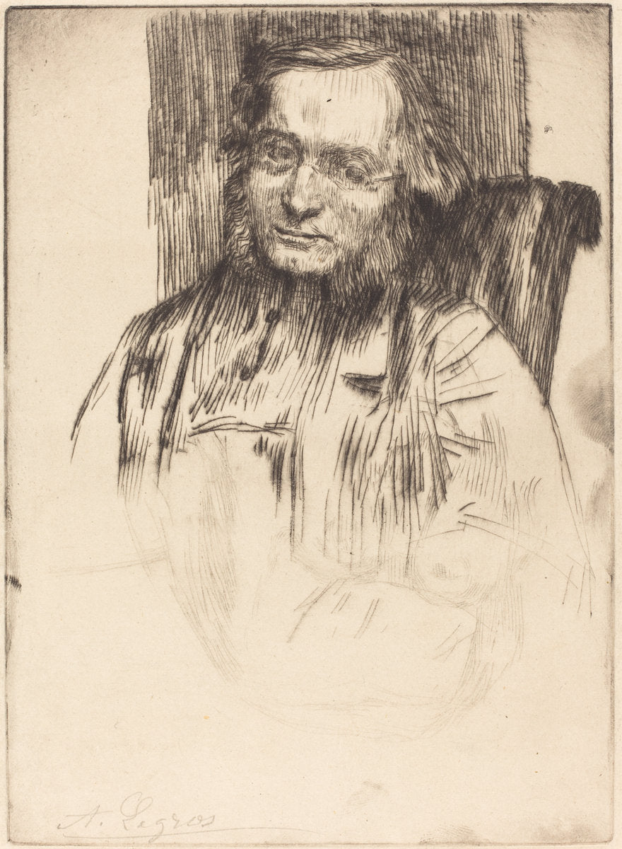 Edwin Edwards by Alphonse Legros (French, 1837 - 1911), 16X12"(A3)Poster Print