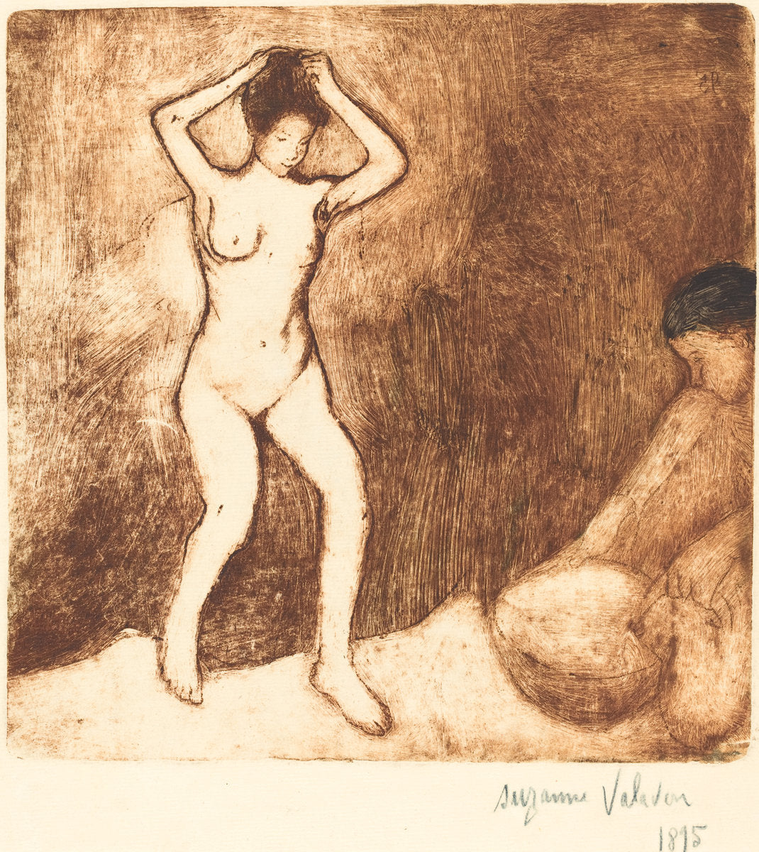 La Toilette by Suzanne Valadon (French, 1865 - 1938), 16X12"(A3)Poster Print
