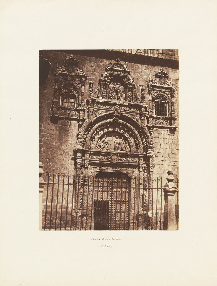 Puerta de Santa Cruz, Toledo by Charles Clifford (Welsh, 1819 - 1863), 16X12"(A3)Poster Print
