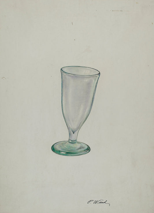 Wine Glass by Paul Ward (American, active c. 1935), 16X12"(A3)Poster Print