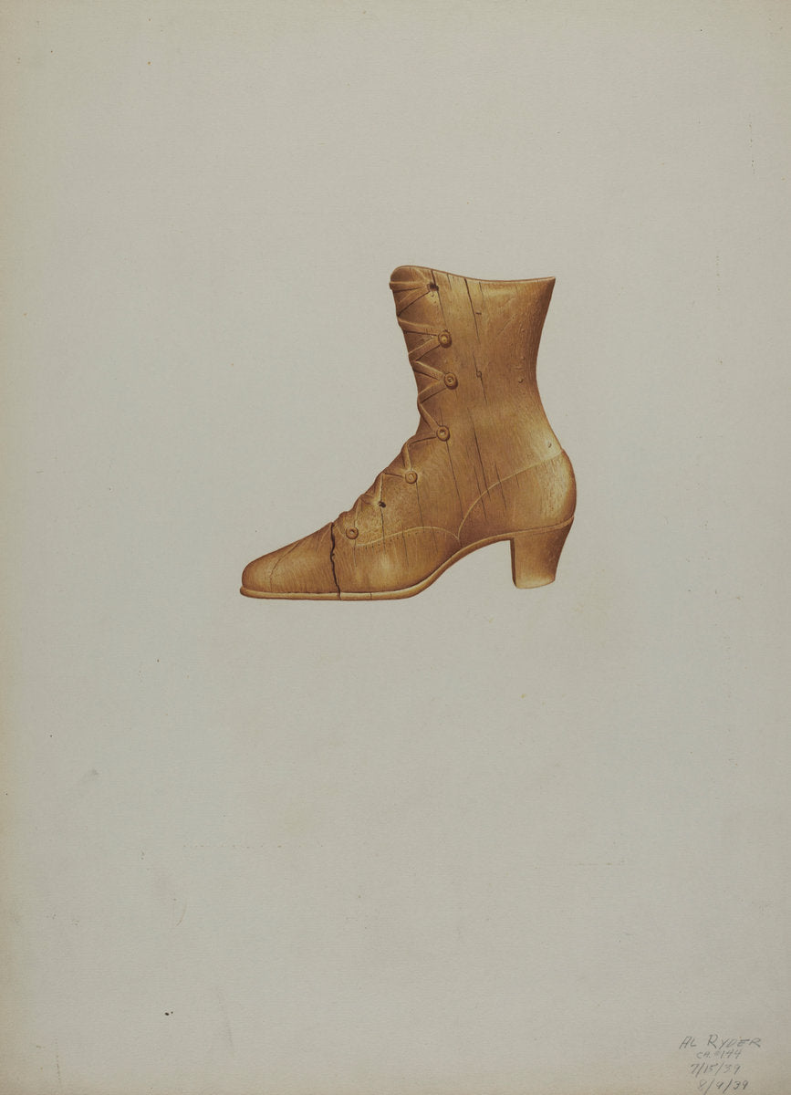 Shoe Sign by Albert Ryder (American, active c. 1935), 16X12"(A3)Poster Print