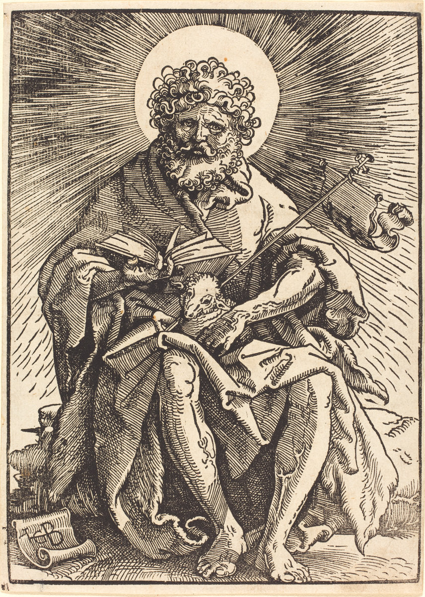 Saint John the Baptist by Hans Baldung Grien (German, 1484/1485 - 1545), 16X12"(A3)Poster Print