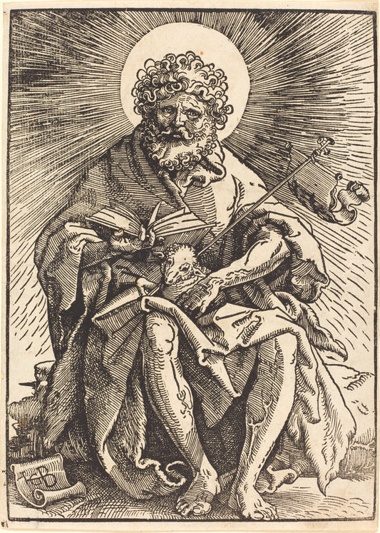 Saint John the Baptist by Hans Baldung Grien (German, 1484/1485 - 1545), 16X12"(A3)Poster Print