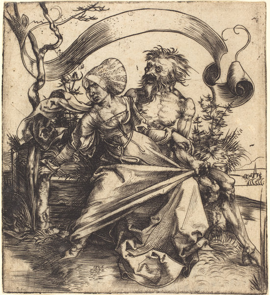The Ravisher by Albrecht Dürer (German, 1471 - 1528), 16X12"(A3)Poster Print