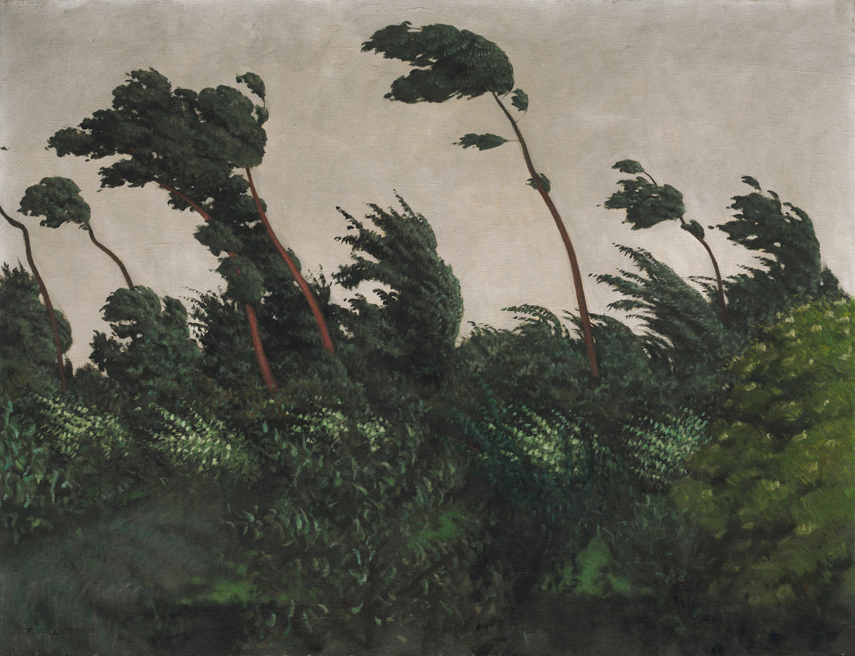 The Wind by Félix Vallotton (Swiss, 1865 - 1925), 16X12"(A3)Poster Print
