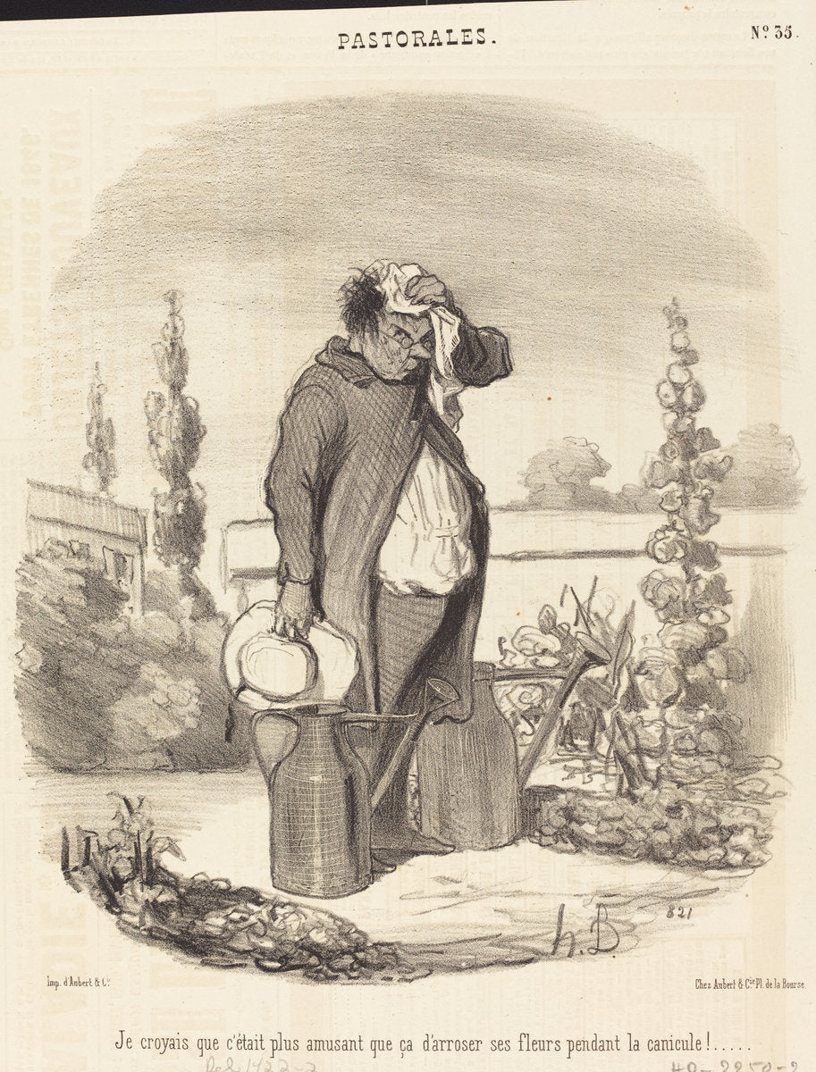 Je croyais que c'était plus amusant que ça... by Honoré Daumier (French, 1808 - 1879), 16X12"(A3)Poster Print