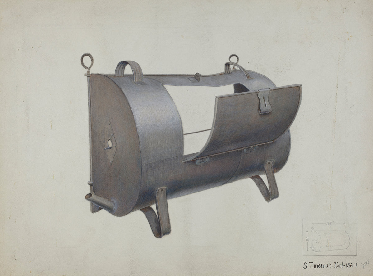Roasing Oven by Samuel Fineman (American, active c. 1935), 16X12"(A3)Poster Print