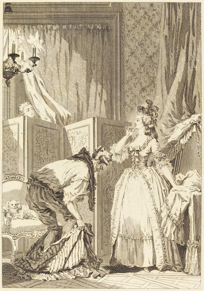 Le cocu battu et content by Jean-Louis Delignon and Antoine-Jean Duclos after Jean-Honoré Fragonard (French, 1755 - c. 1804), 16X12"(A3)Poster Print