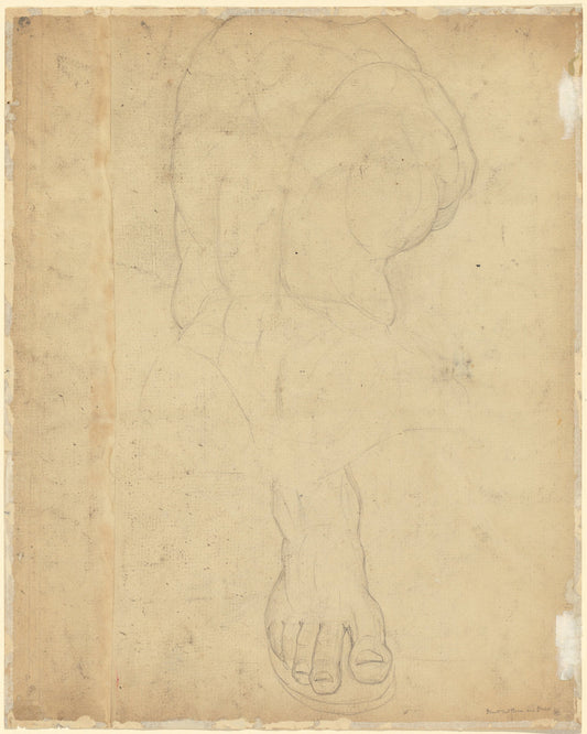 The Belvedere Torso [verso] by William Blake (British, 1757 - 1827), 16X12"(A3)Poster Print