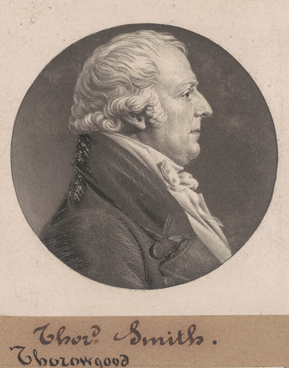 Thorowgood Smith by Charles B. J. Févret de Saint-Mémin (French, 1770 - 1852), 16X12"(A3)Poster Print