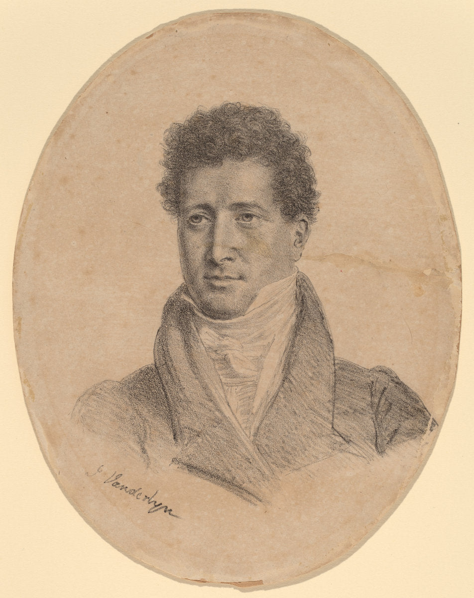 Self-Portrait by John Vanderlyn (American, 1775 - 1852), 16X12"(A3)Poster Print