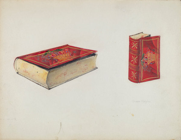 Painted Tin Trinket Box by Grace Halpin (American, active c. 1935), 16X12"(A3)Poster Print